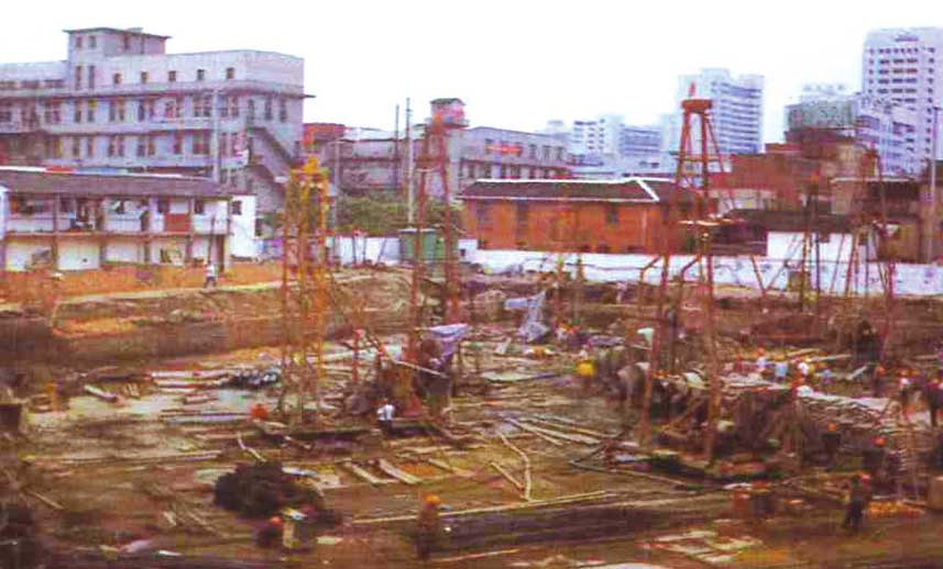 無(wú)錫市永定橋招商城基礎(chǔ)打樁